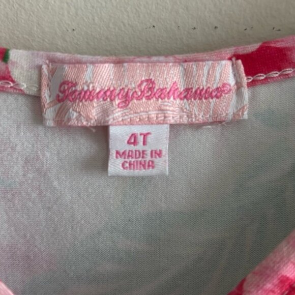Tommy Bahama Floral Dress with Ruffle Sleeves 4 y.o - Picture 3 of 10